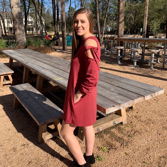 Sweater dress with cold shoulder- brand new - Picture 2 of 5